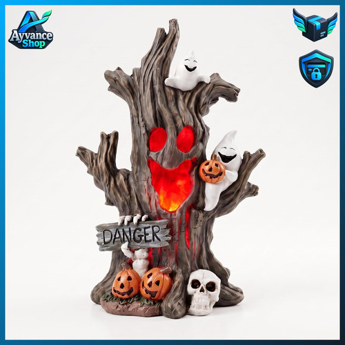 Halloween deko baumstumpf - deko, mit