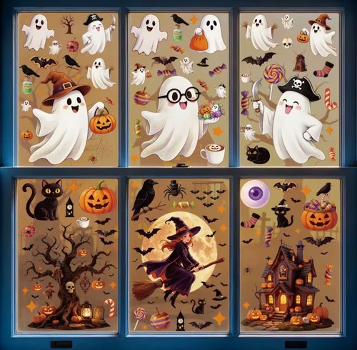 Halloween fensterdeko - halloween,