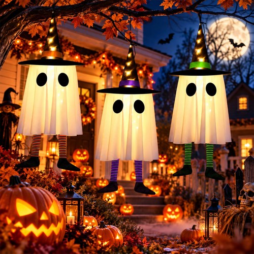 Halloween deko hexenhut - hexenhut, led